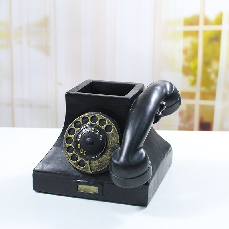 多肉创意花盆放客厅小盆栽礼物复古老式电话机摆件老物件2021新款