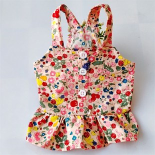 水果系卡哇伊可爱小狗猫咪裙子公主款泰迪比熊博美贵宾衣服春夏