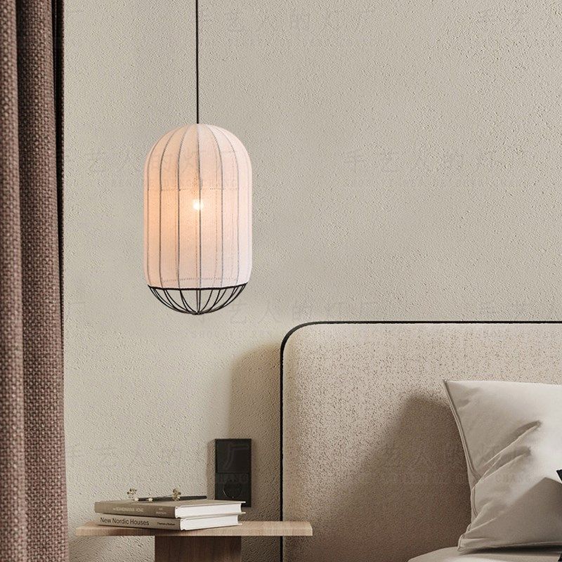 日式侘寂茶室创意个性餐厅客厅卧室吧台民宿饭店酒店艺术布艺吊灯,家装灯饰光源,酒店/宴会厅/餐饮吊灯,淘宝优惠券,粉丝福利购,淘宝优惠卷