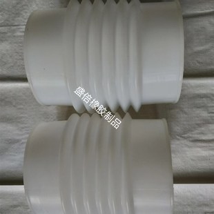 内径200白色橡胶波纹伸缩管PVC管道软连接下水管工程桥梁排水软管