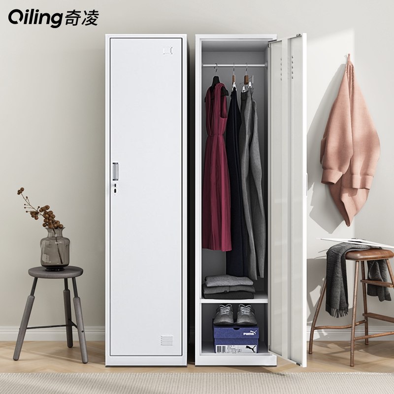 彩色单门更衣柜铁皮柜带锁员工浴室钢制简易办公室学生宿舍储物柜,商业/办公家具,更衣柜,淘宝优惠券,粉丝福利购,淘宝优惠卷