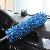 卉凡雪尼尔掸子家用汽车清洁弯曲除尘鸡毛掸子 伸缩车用除尘禅子