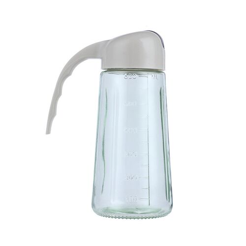 自动开合油壶控油壶家用自动定量油瓶控油厨房玻璃防漏带刻度油壶