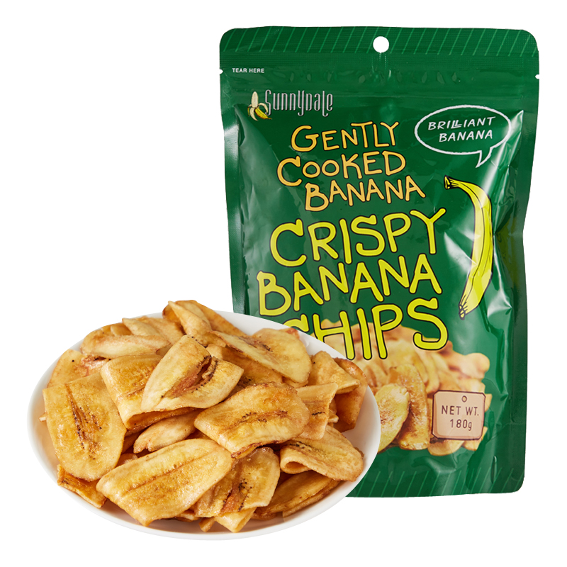 菲律宾进口甘齿记香蕉片香脆醇厚果干零食小吃香蕉干特产办公休闲