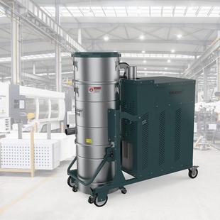 120L上下桶自动脉冲反吹滤芯清灰11KW三相工业吸尘器 QM11