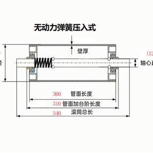 不锈钢无动力滚筒托辊轴输送流水线主动从动传送带镀锌卸货滚轴