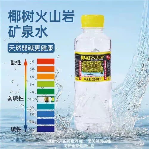 椰树火山岩矿泉水260ml*24瓶国宝长寿泉天然电解质牌矿物质饮用水