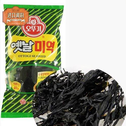韩国进口不倒翁海带100g干裙带菜40人韩国海带汤材料407