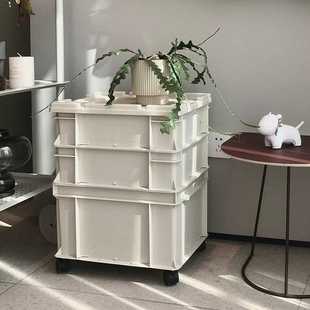厂家纯色家用加厚塑料组合柜车载后备箱储物盒工业风收纳箱