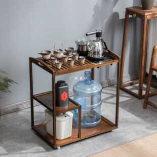 小茶台烧水壶一体式 移动茶台家用阳台小茶车茶具套装 茶桌简约茶几