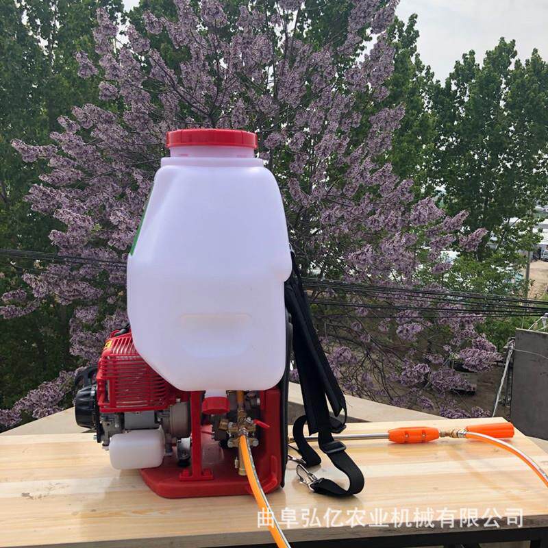 后背式远射程喷雾器打药机多喷头高压消毒弥雾机汽油动力喷药机
