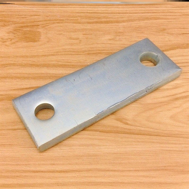 两圆孔加厚预埋件固定铁片铁板角码配件连接件幕墙130*45带孔铁条,基础建材,层板拖,淘宝优惠券,粉丝福利购,淘宝优惠卷