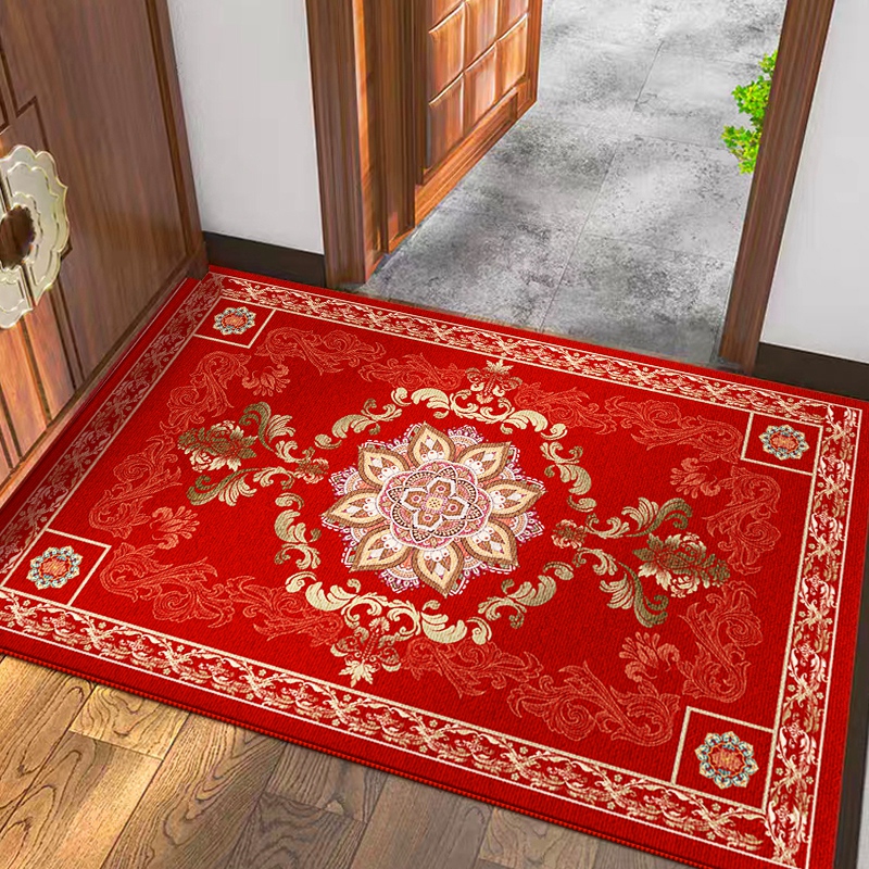 2024新款乔迁地垫入户门垫门口进门高级感新居家用脚垫结婚红地毯