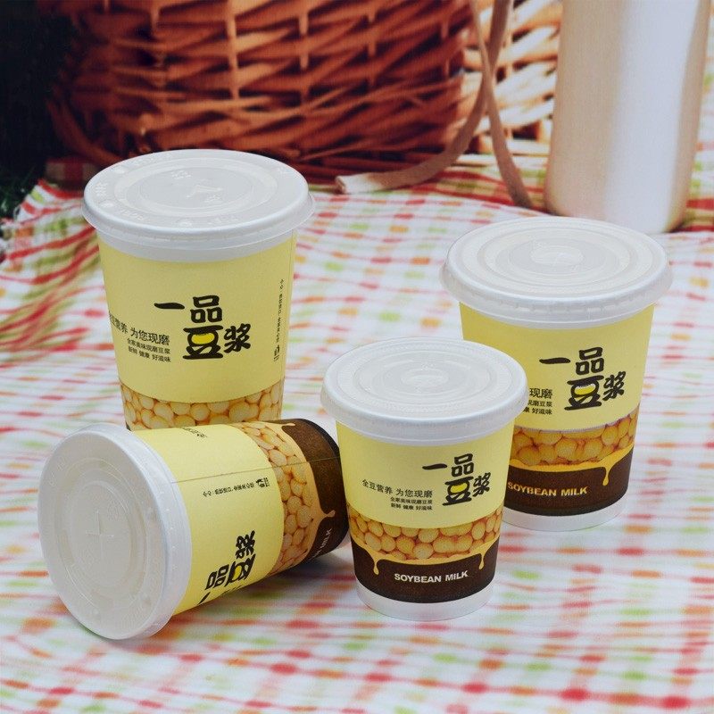 现磨一品豆浆杯加厚带盖一次性家用粥杯鲜奶纸杯早餐外卖商用1000,餐饮具,纸杯,淘宝优惠券,粉丝福利购,淘宝优惠卷