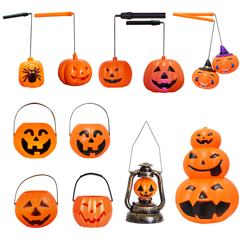 万圣节南瓜灯手提南瓜桶儿童道具装饰用品发声发光灯笼南瓜罐道具,节庆用品/礼品,南瓜灯,淘宝优惠券,粉丝福利购,淘宝优惠卷