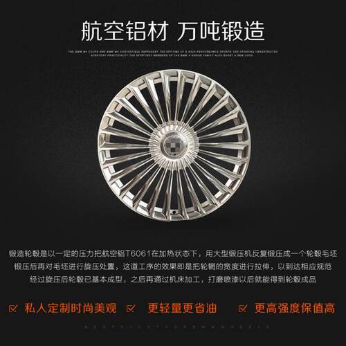 18/19/20寸锻造轮毂适用于奔驰S400/EQE/EQS/GLC/GLE/V/威霆/GLS