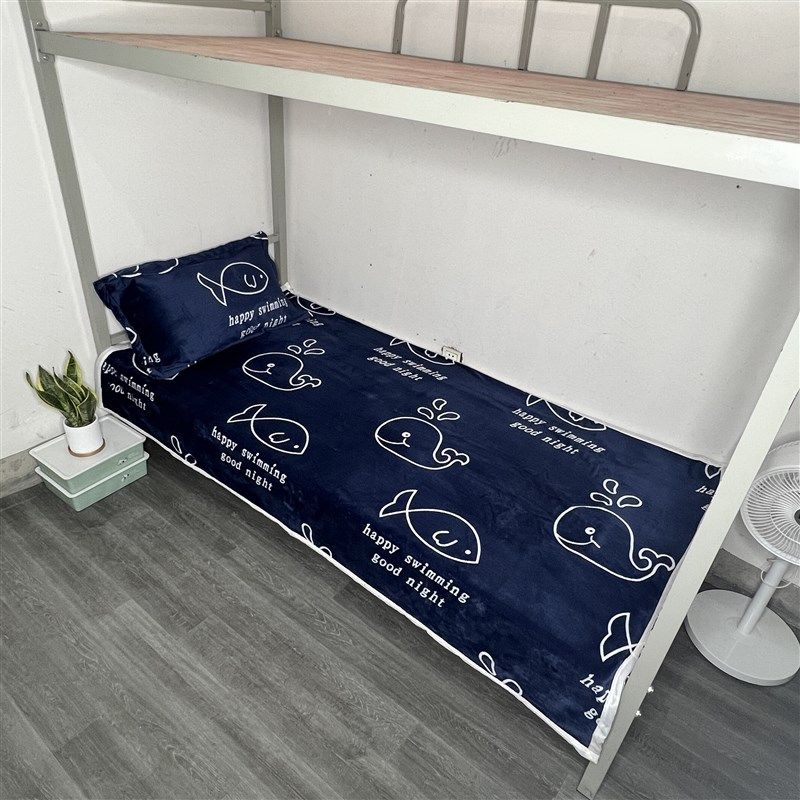 加绒加厚法兰绒珊瑚绒床单单件学生宿舍0.9米上下铺保暖单人毛毯,床上用品,床单,淘宝优惠券,粉丝福利购,淘宝优惠卷