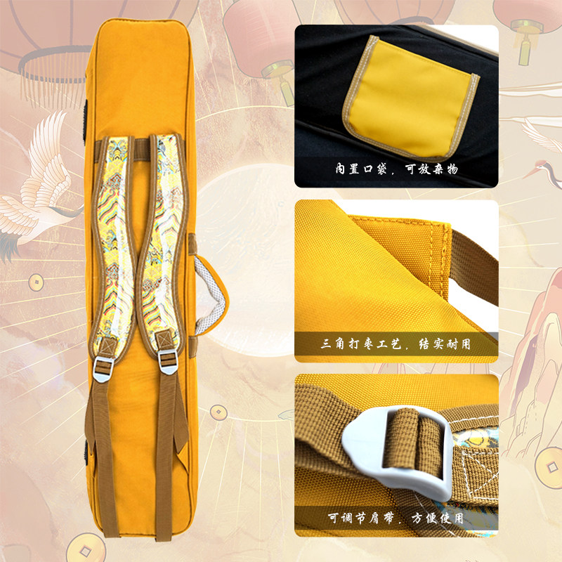 二胡包成人便携防水防震加厚二胡包二胡袋国潮风格二胡乐器配件