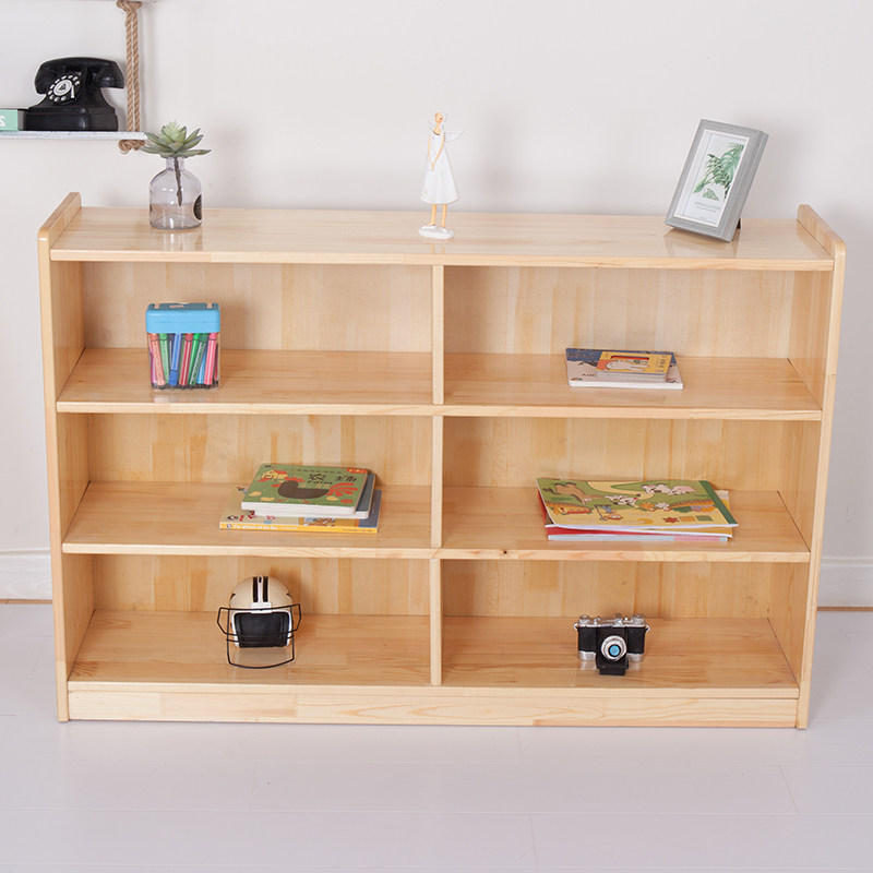幼儿园玩具柜子木质储物柜儿童收纳书架区域角实木组合蒙氏教具柜