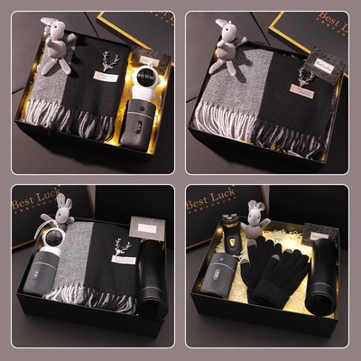 生日礼物送男生男朋友老公有意义实用保暖围巾小众高级感创意礼盒