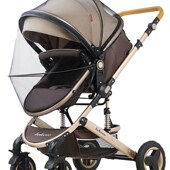 婴儿车蚊帐全罩式 通用宝宝推车防蚊罩儿童婴幼儿伞车加大加密网纱