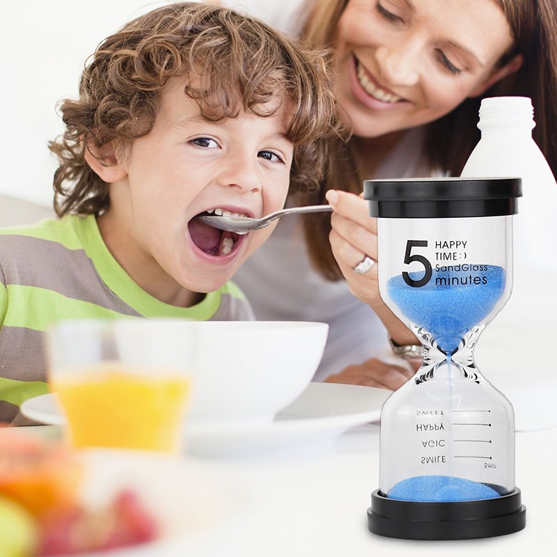 儿童刷牙沙漏计时器3三分钟5半一小时1时间流沙瓶漏沙斗防摔创意