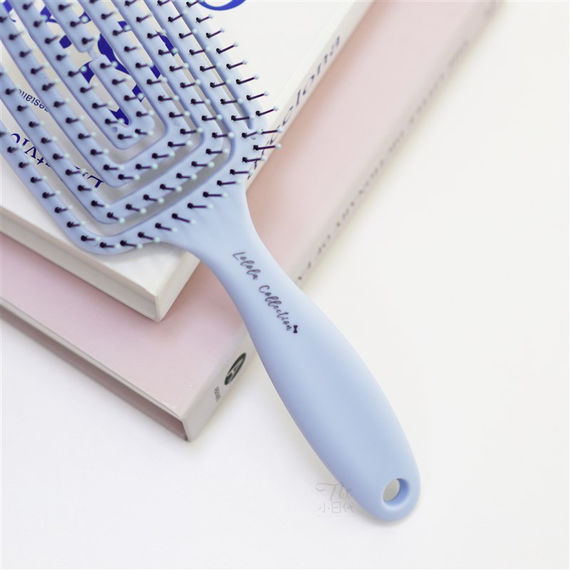 轻松梳开打结!LOLOLA萝萝拉湿发梳子镂空弹力梳按摩头皮蓬松