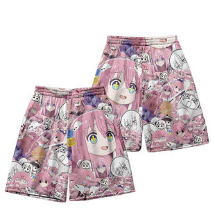 孤独摇滚周边后藤独山田凉喜多郁代伊地知虹夏cos短裤波奇酱睡裤