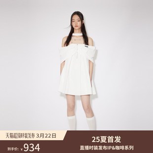 REVAN芮范2024夏季新品挂脖连衣裙RM31101229