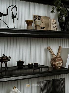 新中式摆件书房书柜茶室装饰品高级感样板间软装搭配组合茶具套装