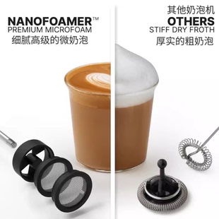 nanofoamer咖啡打泡器电动迷你手持打奶器牛奶搅拌打奶泡机奶泡器