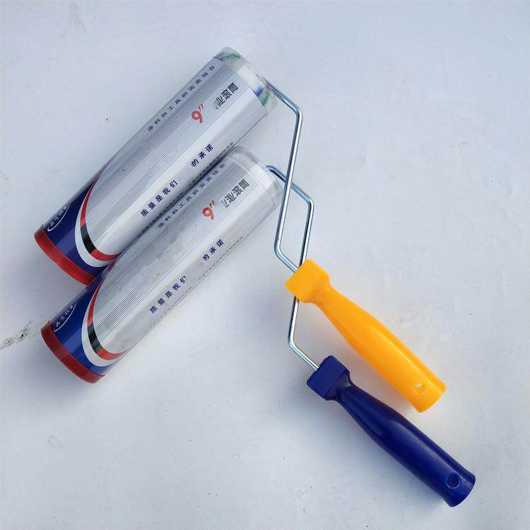 生产9寸中毛滚筒刷细毛滚筒刷内外墙乳胶漆滚筒刷中毛细毛