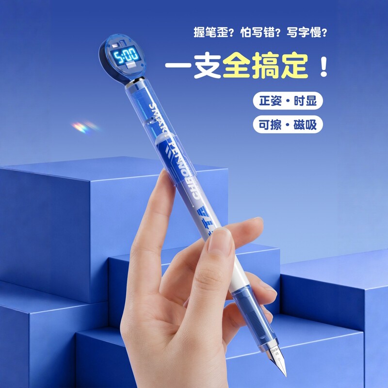 英雄P216M智能计时热可擦钢笔
