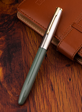 英雄钢笔616S总厂0.05mm按压经典金帽复商务办公金色笔尖老式吸墨练字免费刻字送礼