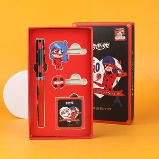 【联名系列】英雄钢笔398【奇迹少女】联名学生卡通铱金钢笔日常书写练字生日礼物墨水笔正姿握手墨囊礼盒装