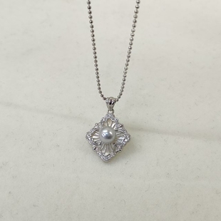 真多麻方形珍珠吊坠 璇姐专享