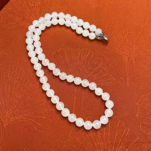 【璇姐专享】白玉圆珠项链