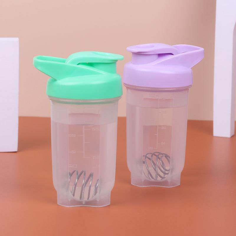 300ML小号蛋白粉摇摇杯奶昔杯代餐运动健身水杯带迷你摇杯冲泡