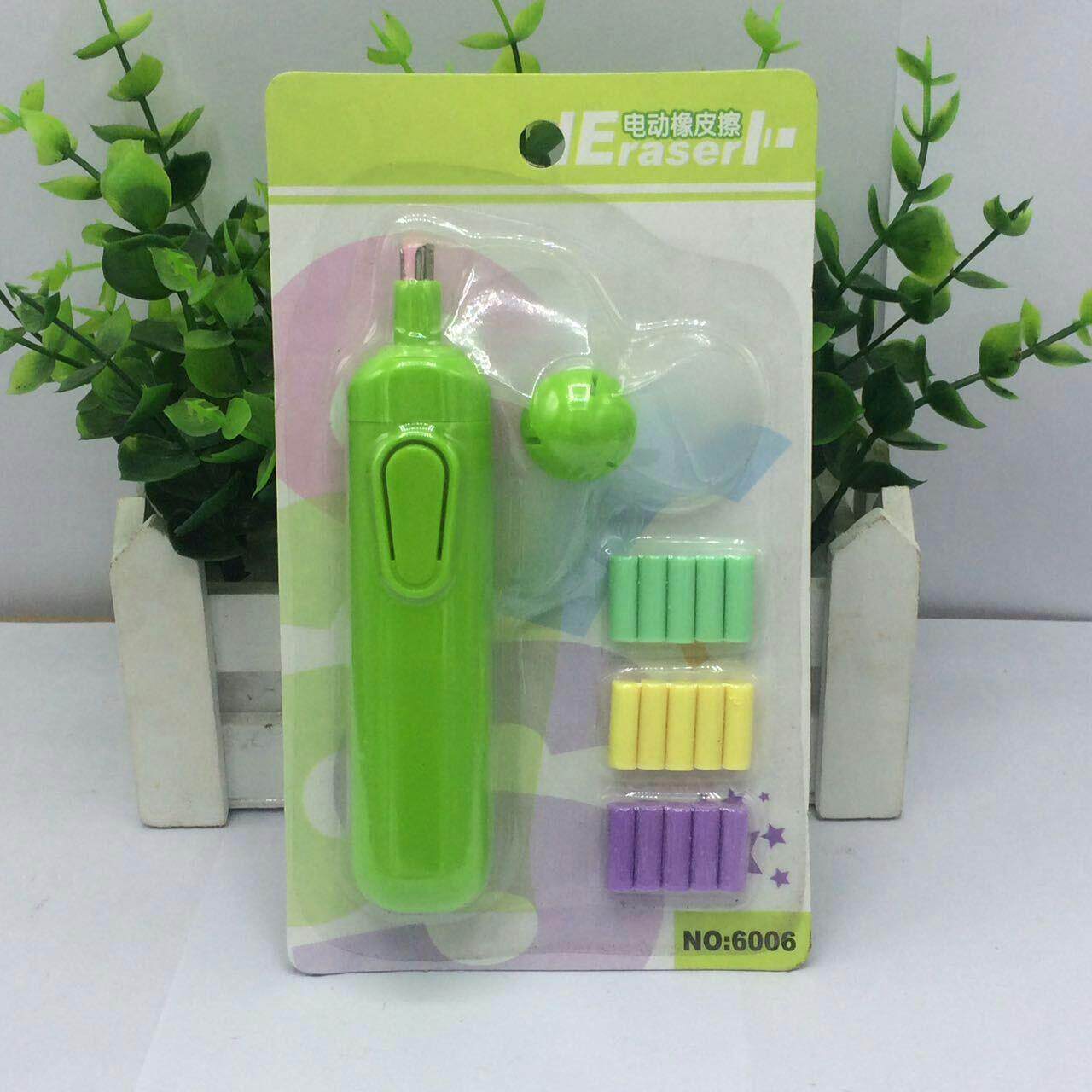 韩国创意文具电动橡皮带风扇 橡皮彩色卡通外贸卡通小礼品橡皮擦