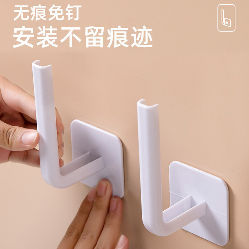 多功能免打孔厨房壁挂收纳架