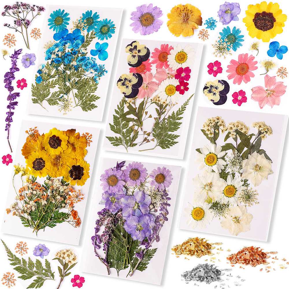 巧巧压花干花套装滴胶diy材料花包手机壳手工饰品押花贴花标本