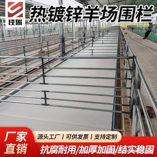 热镀锌牛马羊养殖场围栏牛羊圈围栏挡羊圈用钢架一体栏杆牛圈钢架