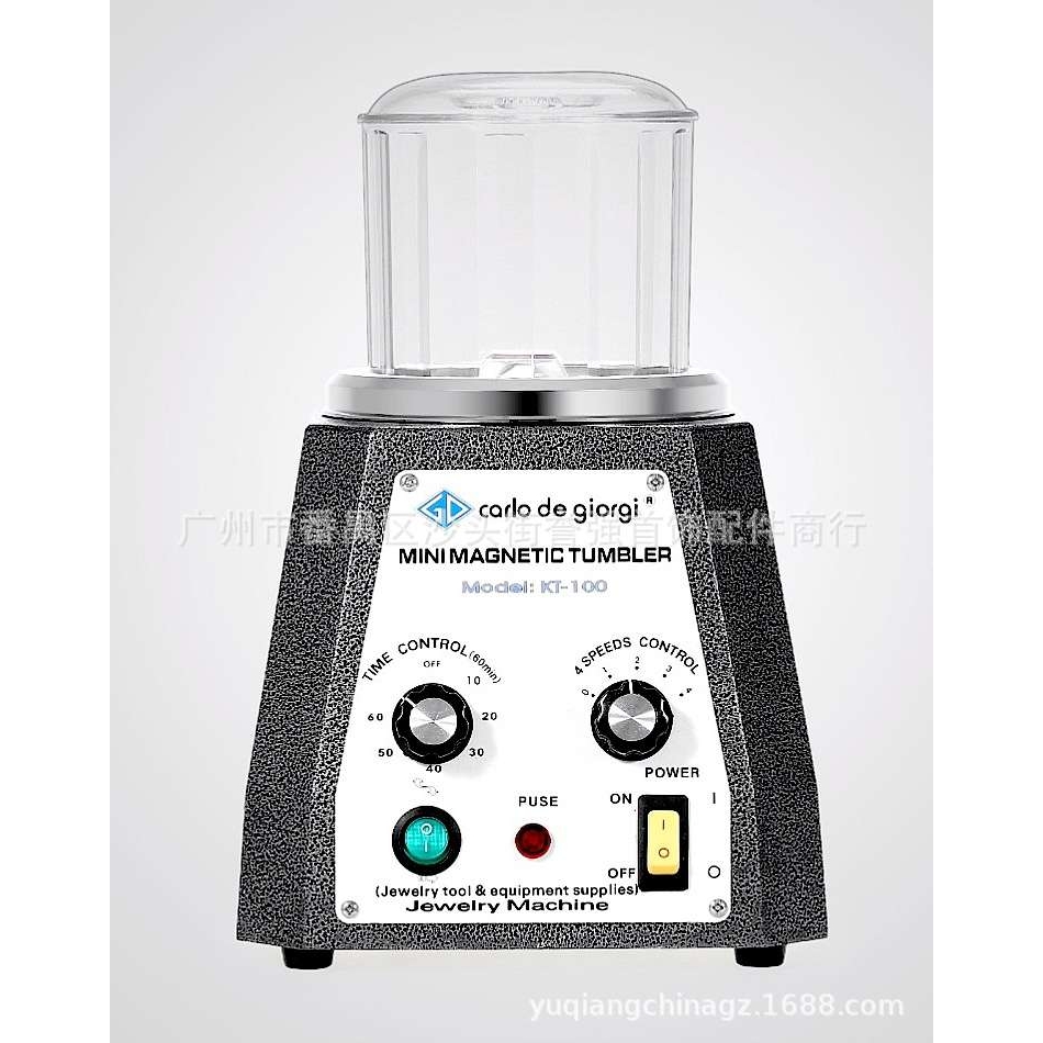 小型旋钮磁力抛光机KT-100 正反转研磨机 电磁抛光机 首饰磁力机