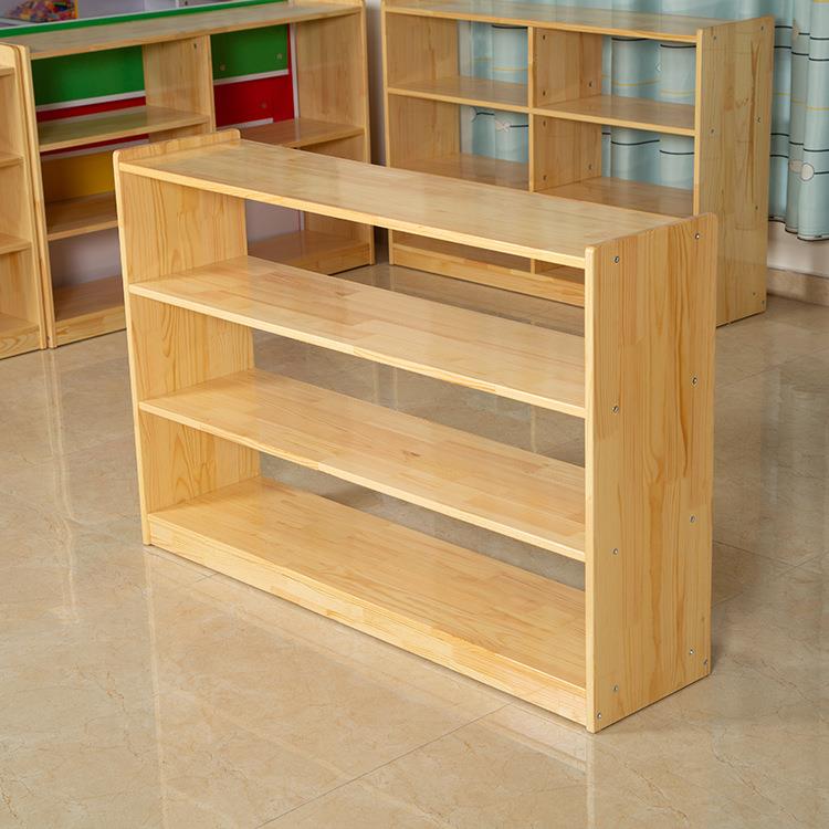 幼儿园组合柜儿童实木玩具柜子早教樟子松区域收纳柜