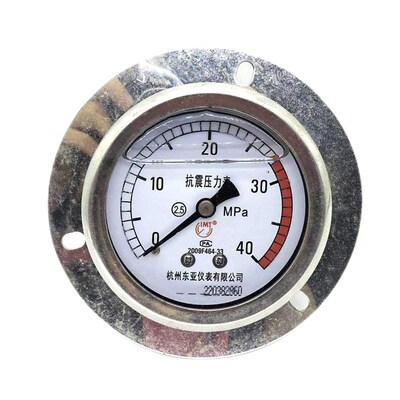 杭州东亚仪表60M耐震抗震压力表带边表头YN60ZT 2.5MPA1.6MPA4MPA
