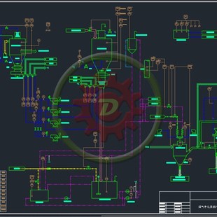 化工PID 带控制点的工艺流程图 PCD  PFD设计代画CAD图纸制图