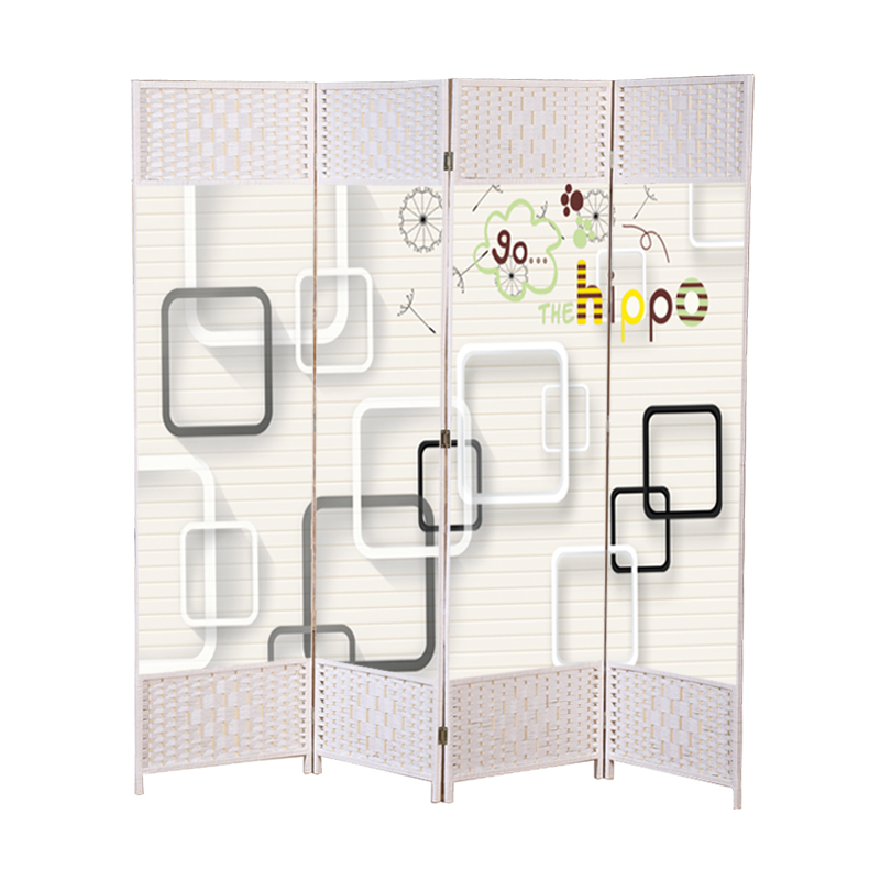 中式布艺屏风隔断客厅酒店卧室折叠移动玄关简约现代小户型隔断墙