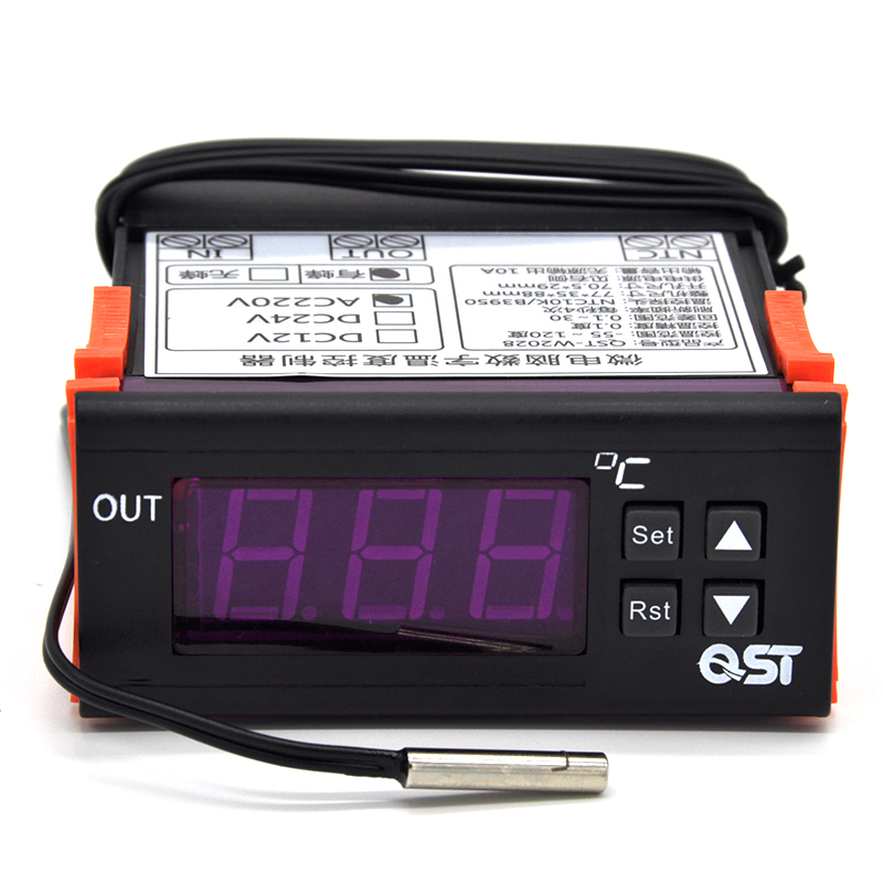 QST-W2028数显智能温度控制器温控仪恒温高精度冰箱鱼缸XH-W2028