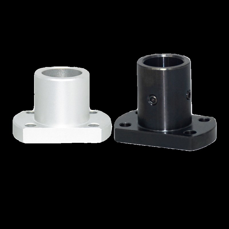 导向轴支座光轴固定座双顶丝圆法兰方法兰切边法兰支座STHRB20 25