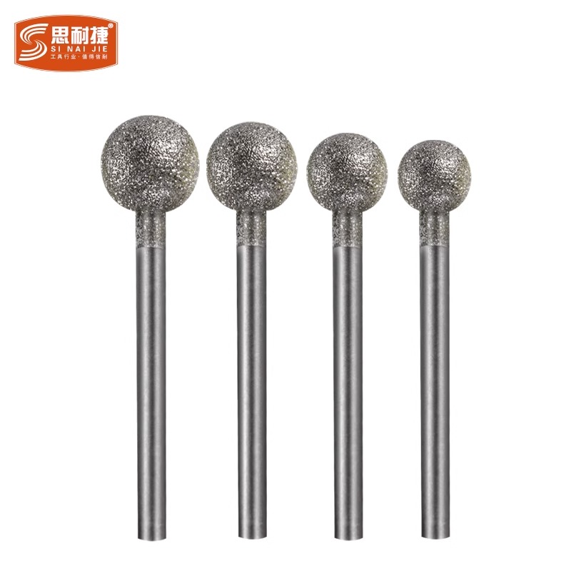 F针金钢砂磨针电动刻字头金属玻璃玉石蜜蜡球型刻字打磨头